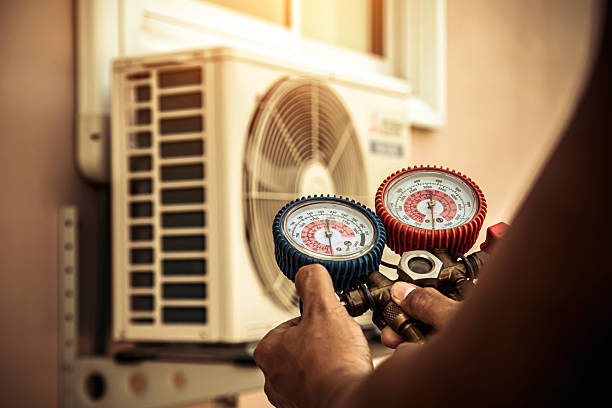 Professional Furnace Repair technician working in Breckenridge, MI